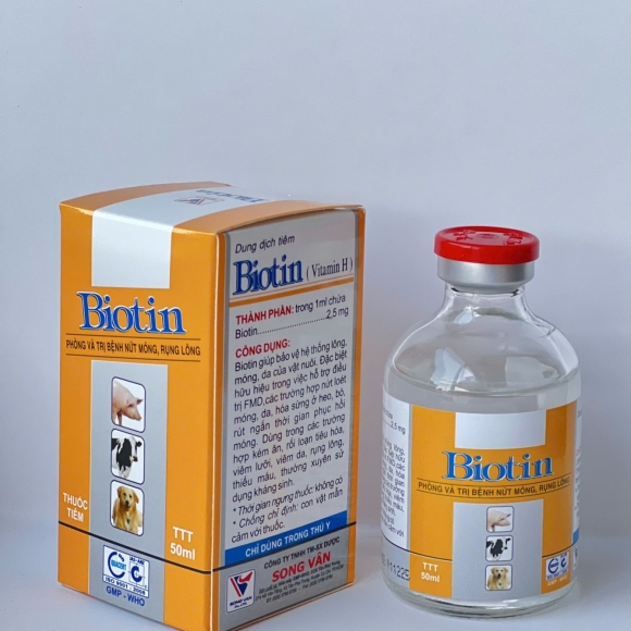 BIOTIN - PHÒNG VÀ TRỊ BỆNH NỨT MÓNG, RỤNG LÔNG 