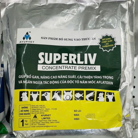 SUPERLIV - GIÚP BỔ GAN, NÂNG CAO NĂNG SUẤT,CẢI THIỆN TĂNG TRỌNG 