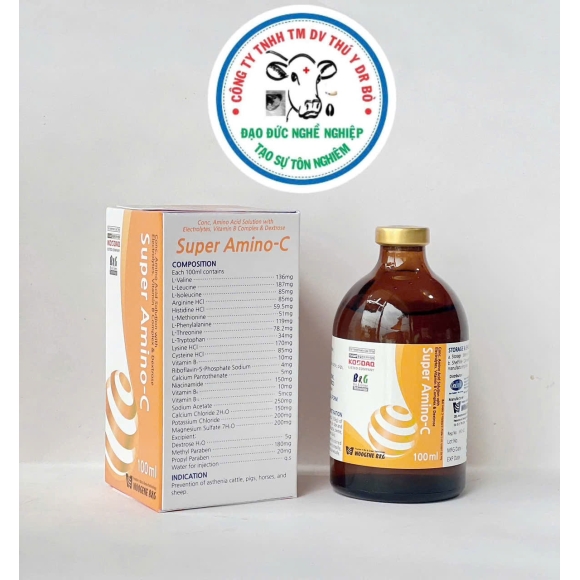 SUPER AMINO-C -PHÒNG NGỪA SUY NHƯỢC Ở GIA SÚC